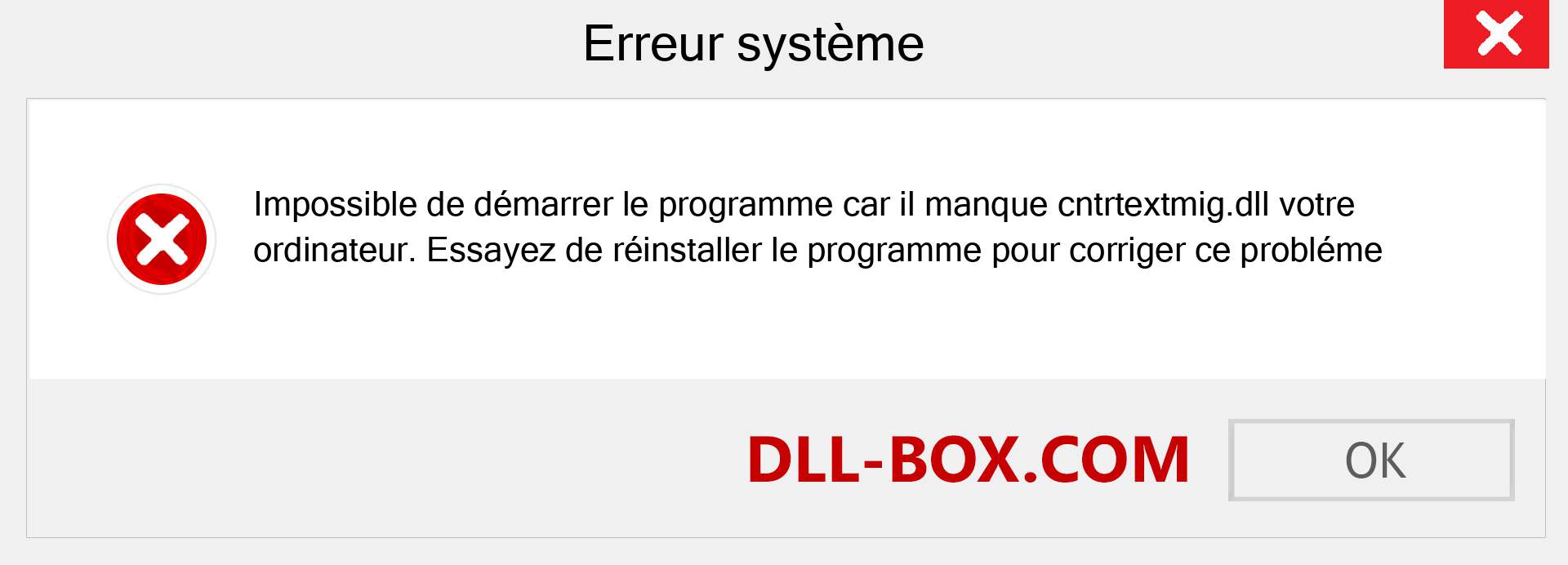 Le fichier cntrtextmig.dll est manquant ?. Télécharger pour Windows 7, 8, 10 - Correction de l'erreur manquante cntrtextmig dll sur Windows, photos, images